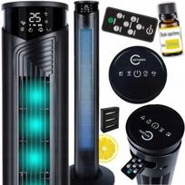 Stulpinis ventiliatorius su LCD, nuotoliniu valdymu, jonizacija, aromaterapija ir laikmačiu, 95 W