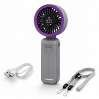 Nešiojamas mini stalo ventiliatorius, tylus, 3600mAh, 100 režimų