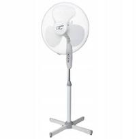 Grindų ventiliatorius LTC 16", 50W, su nuotolinio valdymo pultu, baltas, 3 režimai