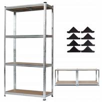 Metalinė lentyna rūsiui, garažui, sandėliui, cinkuota, 174x80x40 cm, 4 lentynos, 500 kg