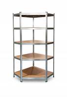 Metalinė kampinė sandėliavimo lentyna MEDAS PR0, 180x90x40 cm, 875 kg, garažui ir rūsiui