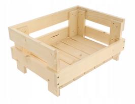 Medinė dėžė maisto produktams, 35 x 25 x 17 cm, R3525