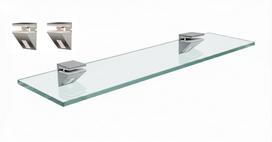 Stiklinė lentyna Optiwhite, 60x14 cm, 8 mm, su laikikliais