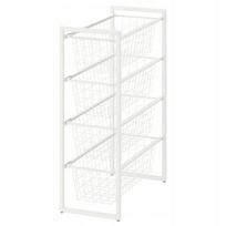 Lentyna su IKEA JONAXEL vieliniais krepšiais, 25x51x70 cm