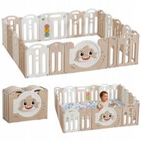 Vaikiška plastikinė žaidimų aikštelė PLAYPEN, sulankstoma, XXL dydžio