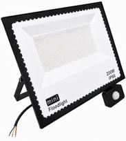 LED judesio jutiklio prožektorius, 200W, halogeninis reflektorius