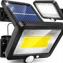 Saulės šviestuvas 100 LED, judesio ir prieblandos jutiklis, IP65, 50W