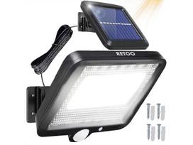 Lauko saulės šviestuvas su 100 LED, judesio jutikliu