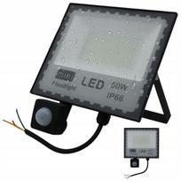 LED halogeninis šviestuvas su judesio jutikliu 50W, garažui ir namams