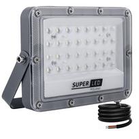 Lauko LED prožektorius SuperLED 50W, 5500 lm, IP65, plonas korpusas