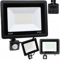 LED prožektorius Smartled 50W, juodas, su judesio jutikliu, IP66, 4500K