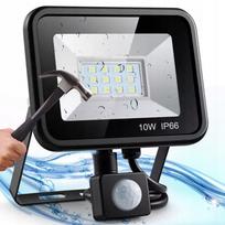 Lauko LED halogeninis prožektorius 10W su judesio ir sutemų jutikliu, IP66