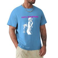 Amyl And The Sniffers T-Shirt Graphics Custom T Shirt Customs Anime Figures Mens T Shirts Pack S vidutiniškai mėlyna spalva