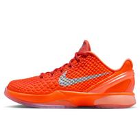 Nike Zoom Kobe 6 Low top Basketball Shoes Orange/Silver Unisex FV9676-800 39 red