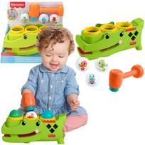 Lavinamasis žaislas Fisher-Price Tap & Roll Alligator Mattel JLB94, uniwersalny