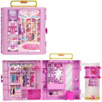 Drabužių spinta lėlėms Barbie Deluxe Style Mattel, rožinė, JJP01