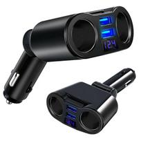 Automobilinis USB kroviklis / cigarečių degiklio lizdo šakotuvas Verk Group, 13 x 9 x 3,5 cm