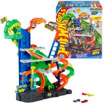 Interaktyvus žaidimų rinkinys Hot Wheels City Ultimate T-Rex Garage Mattel, JHL98