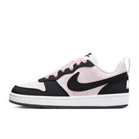Nike Court Borough Breathable Waterproof Low top Skateboard Shoes Unisex Black White Pink DV5456-131(Team1678-) 38.5 white