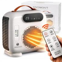 Elektrinis termoventiliatorius Sevenkraft 7758, 2000 W, su termostatu, laikmačiu ir nuotoliniu valdymu