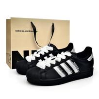 Adidas Originals Superstar 2 Floral Galaxy, Special Shopping Bag Leather Abrasion Resistant Lightweight Breathable JI0079(Team920-BOX) 44 beige