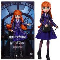 Kolekcinė mados lėlė Monster High x Wednesday Agnes DeMille Mattel, violetinė, JNJ92