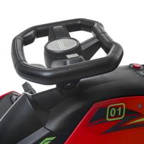 Elektrinis vaikiškas kartingas HOMCOM, 12V, 3-8 km/val., raudonas