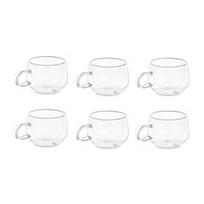 Stikliniai puodeliai VIVALTO 6vnt. 160ml Dvigubos sienelės