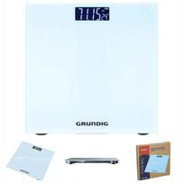 Vonios svarstyklės Grundig, stiklinės, LCD ekranas, 180 kg, su baterijomis