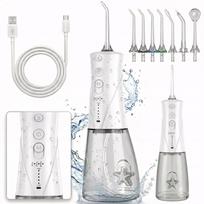 Belaidis dantų irigatorius, 7 antgaliai, 5 režimai, IPX7, 230 ml, USB