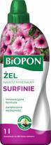 Skystos trąšos surfinijoms BIOPON, 1 l, žydėjimui stimuluoti