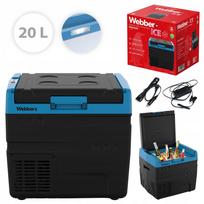 Automobilinis šaldytuvas-šaldiklis su kompresoriumi, 20 l, 12/24V, 230V