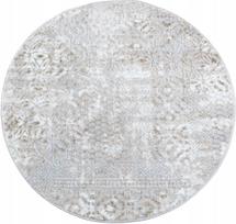 Apvalus kilimas 120 cm Venice kreminis, modernus, minkštas