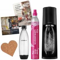 Gazuoto vandens aparatas SodaStream Terra su 1 l klasikiniu buteliu, juodas