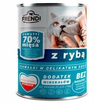 Kausičių maistas FRENDI su žuvimi, 8 x 800 g