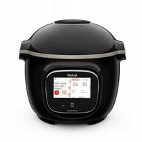 Daugiafunkcis puodas TEFAL Cook4me Touch CY912, 6 l, slėginis, su Wi-Fi, 13 funkcijų, juodas