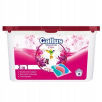 Skalbimo kapsulės spalvotiems drabužiams Gallus Color, 18 vnt., 3in1