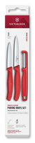 Victorinox Swiss Classic 3 dalių peilių ir skustuko rinkinys Chili Red