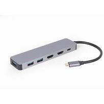Gembird A-CM-COMBO3-03 Multi Port Adapter USB type C 3in1 Hub + HDMI + PD A-CM-COMBO3-03