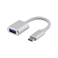 Deltaco 1278 USB-C 3.1 / USB-A OTG Silver