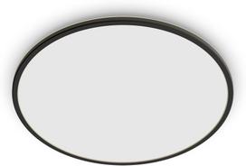 PHILIPS SuperSlim outdoor ceiling light, SceneSwitch, black, IP54, 2700K (929003191301)