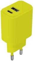 Setty AC-2011 USB + USB-C 20W Lime