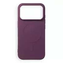 OEM Case for iPhone 17 Pro / 18 Pro Silicone Mag Cover compatible with MagSafe (big hole) dark cherry
