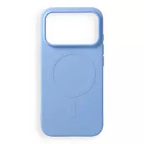 OEM Case for iPhone 17 Pro / 18 Pro Silicone Mag Cover compatible with MagSafe (big hole) light blue