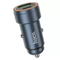 Hoco Z57A car charger | 30W | PD, QC | USB-A, USB-C | gray