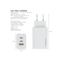 Fulmova 65W Cablu USB-C White