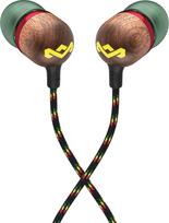 Marley Wired Earbuds | Smile Jamaica | Built-in microphone | USB Type-C | Rasta