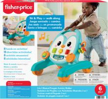 Mattel FISHER-PRICE 2 in 1 muzikinė pingvino vaikštynė (JHF74)