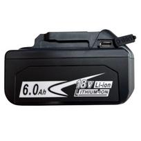 Akumuliatorius skirtas įrankiams MAKITA BL1860B, 18V, 6Ah, Li-ion, USB Type-C