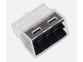 Laido jungtis - laidų jungė 8 x 0.5-2.5 mm² juoda 24A 400V